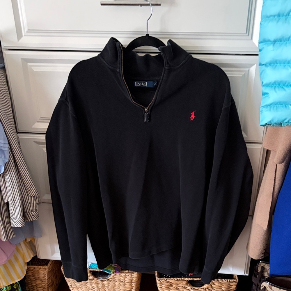 Polo Ralph Lauren Black Zip-Up Sweater